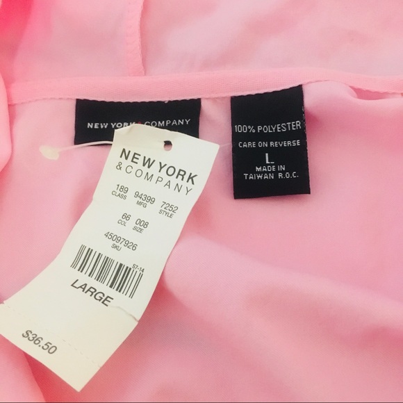 New York & co. Pink hoodie size L - Picture 4 of 5